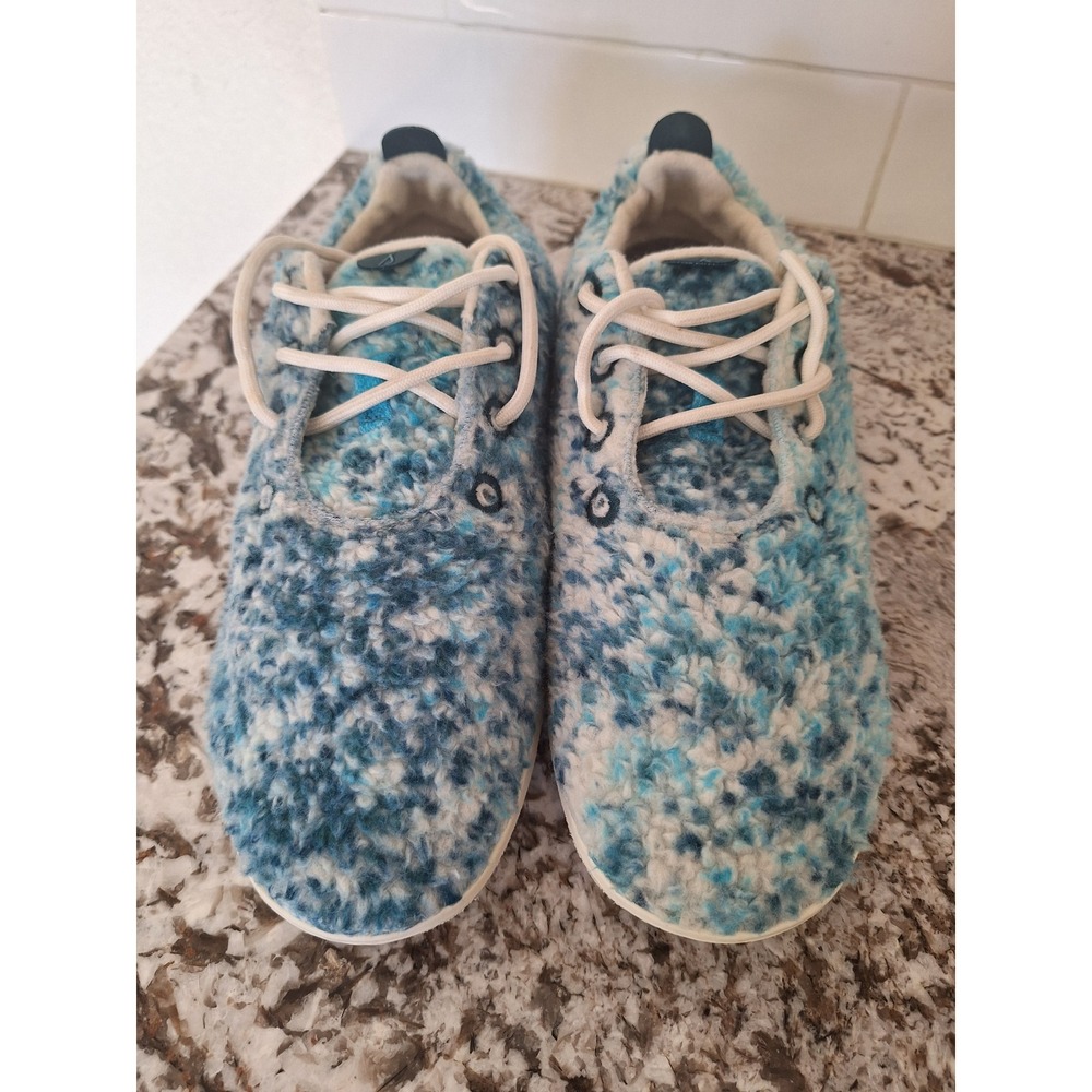 Allbirds Merino Wool Runner Mizzle Fluffs Blue White Women's W9 Sneakers
